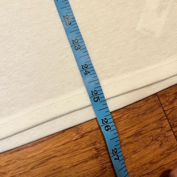 NWT Eileen Fisher Micro Tencel Rib Stretch White Long Sleeve Mock Turtleneck Top - Picture 12 of 13